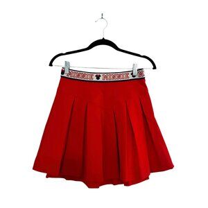 NWT Disney Macy's Women's Minnie Majorette Pleated Mini Skirt Red Size S